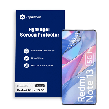 Redmi Note 13 5G Compatible Premium Hydrogel Screen Protector With Full Coverage Ultra HD